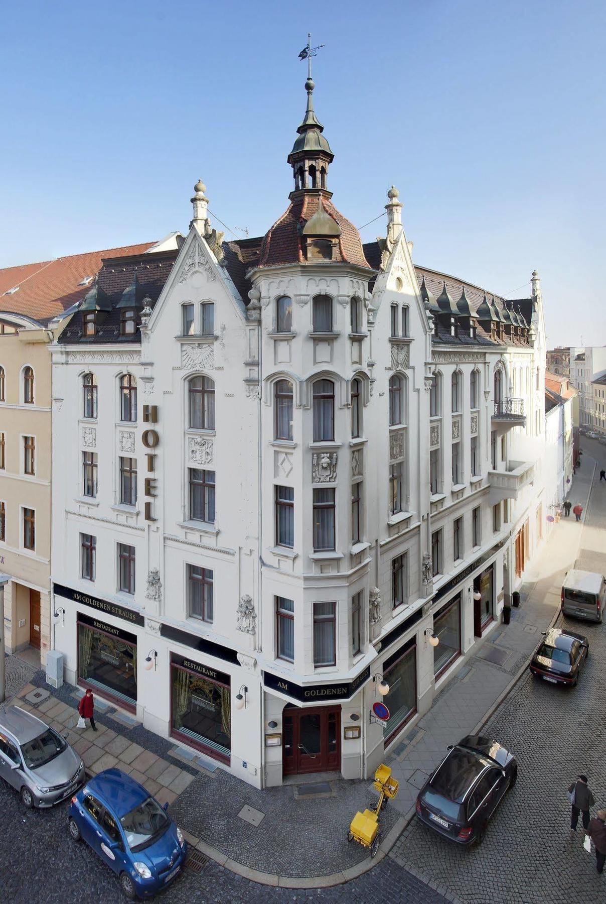 Akzent Hotel Am Goldenen Strauss Görlitz Buitenkant foto