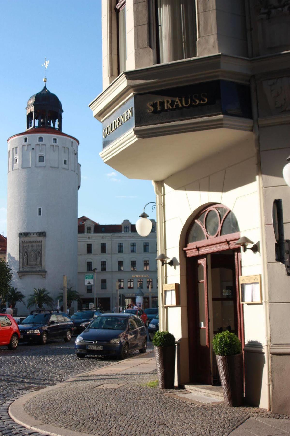 Akzent Hotel Am Goldenen Strauss Görlitz Buitenkant foto